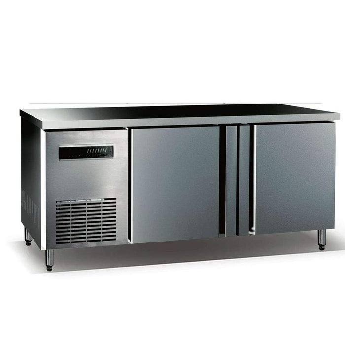 KingsBottle 59" Two Stainless Steel Door Back Bar Cooler