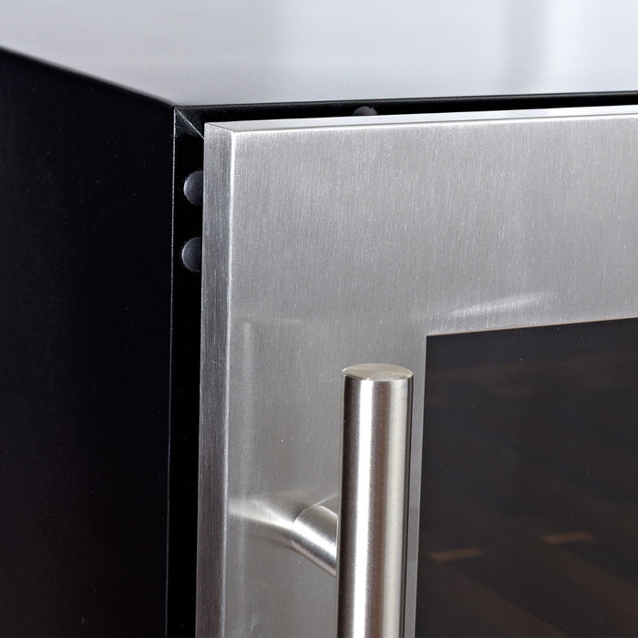 Kingsbottle Beer and Wine Cooler Combination with Low-E Glass Door