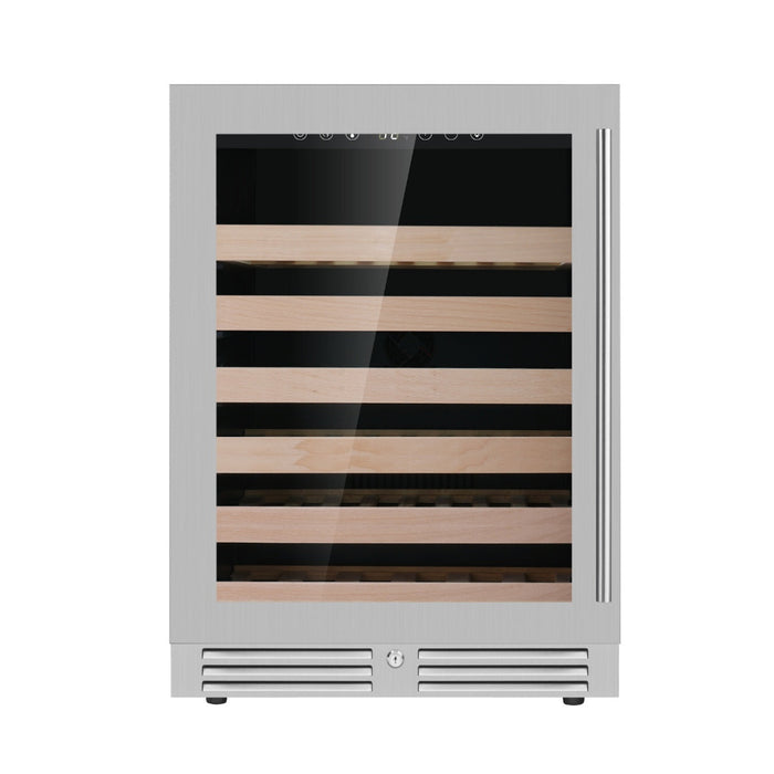24 Inch Under Counter LOW-E Glass Door Wine Cooler
