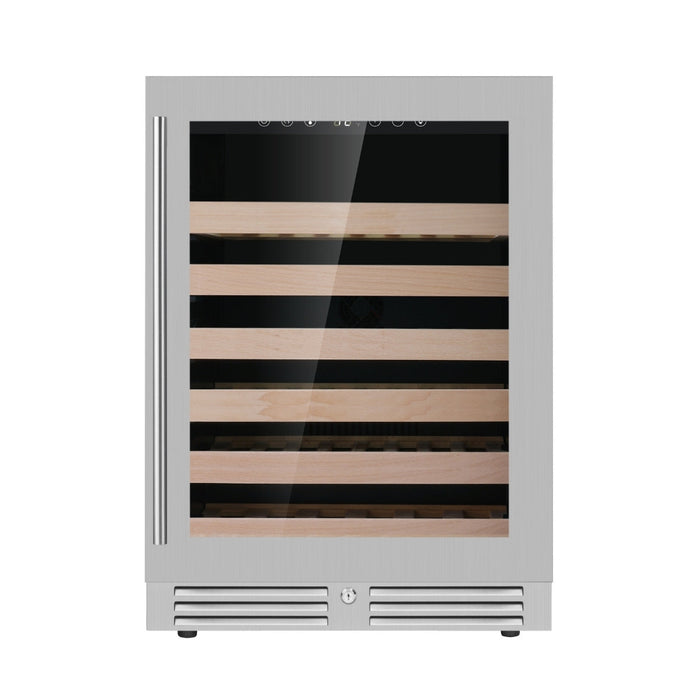 24 Inch Under Counter LOW-E Glass Door Wine Cooler