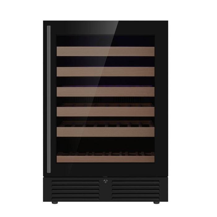 KingsBottle 24 Inch Under Counter LOW-E Glass Door Wine Cooler
