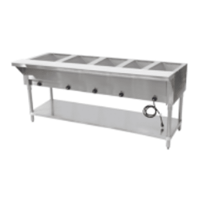 Copper Beech Stainless Steel Steam Table CBEST-5-S