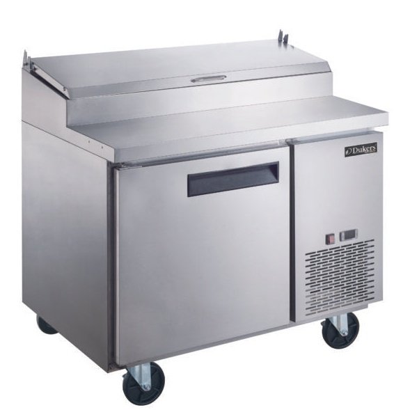 Dukers Commercial Pizza Prep Table Refrigerator