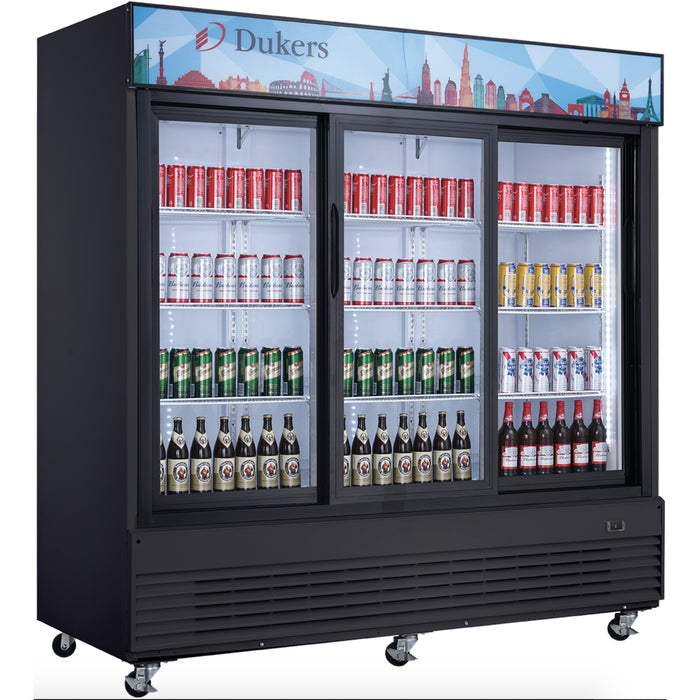 Dukers Glass Door Merchandiser Refrigerator