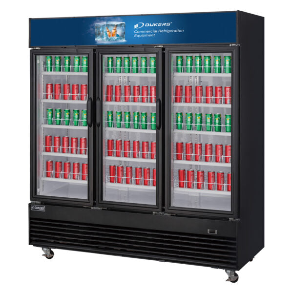Dukers Glass Door Merchandiser Refrigerator