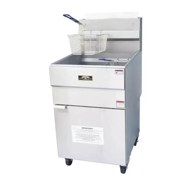 Copper Beech Gas Floor Model Full Pot Fryer CBF-70