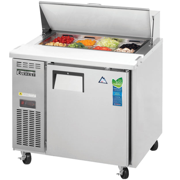 Everest Side Mounted Sandwich Prep Table 24" or 31" Depth