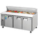 Everest Side Mounted Sandwich Prep Table 24" or 31" Depth