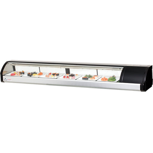 Everest ESC83R 7ft Self Contained Countertop Refrigerated Display Case - Right Comp Mount