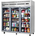 Everest Top Mounted Reach-In Glass Door Refrigerator