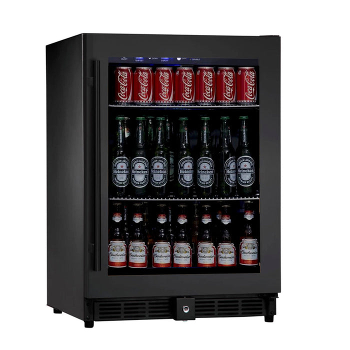 KingsBottle Beverage Refrigerator With Glass Door