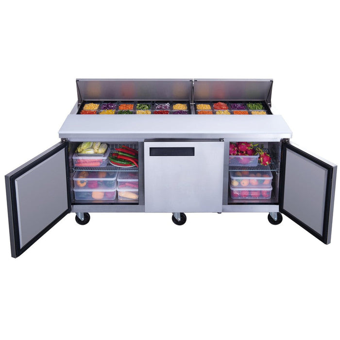 Dukers Salad Prep Station Refrigerator