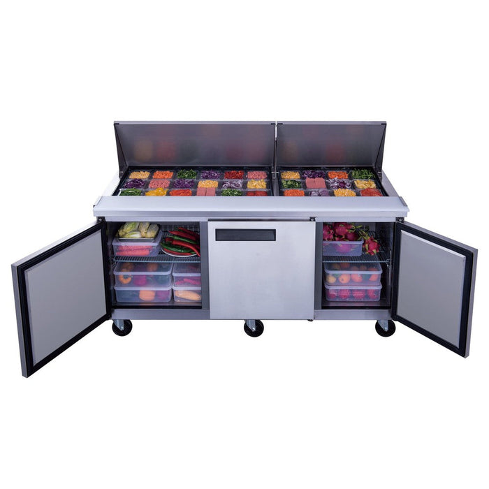 Dukers Salad Prep Station Refrigerator