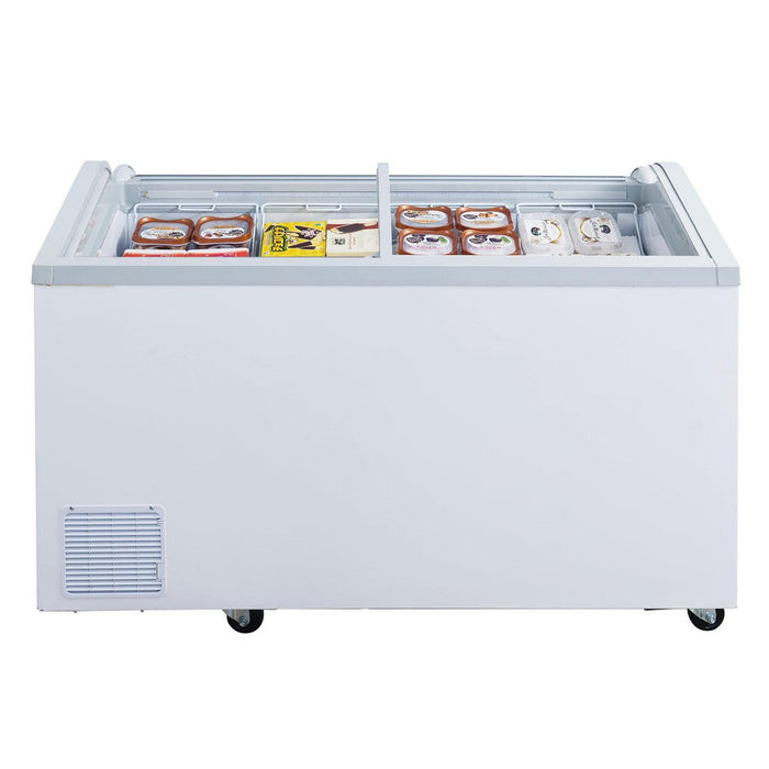 Dukers Glass Top Chest Freezer