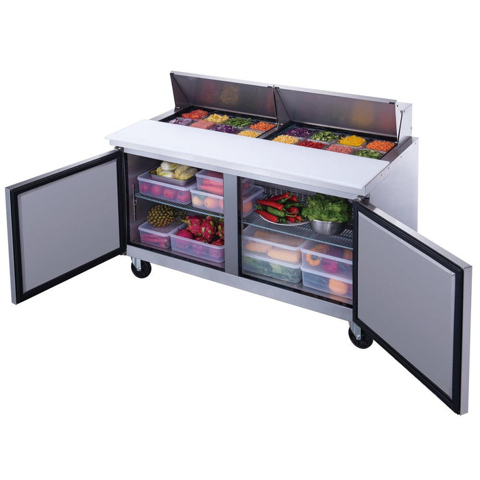 Dukers Salad Prep Station Refrigerator