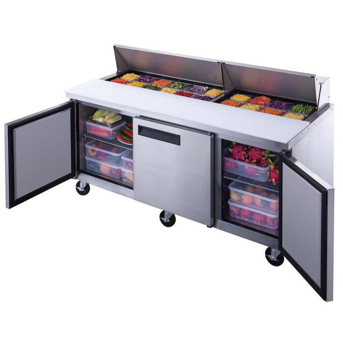 Dukers Salad Prep Station Refrigerator