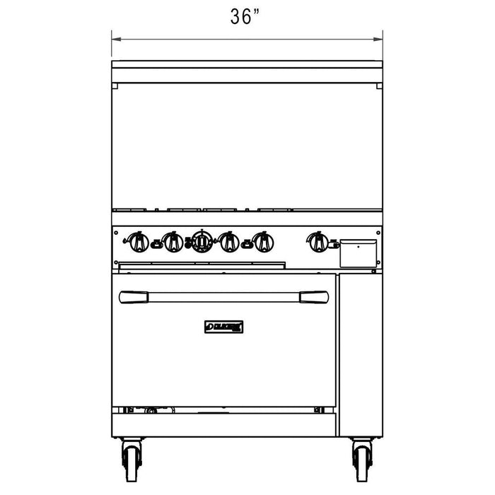 Dukers Gas Oven Range