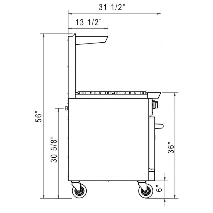 Dukers Gas Oven Range