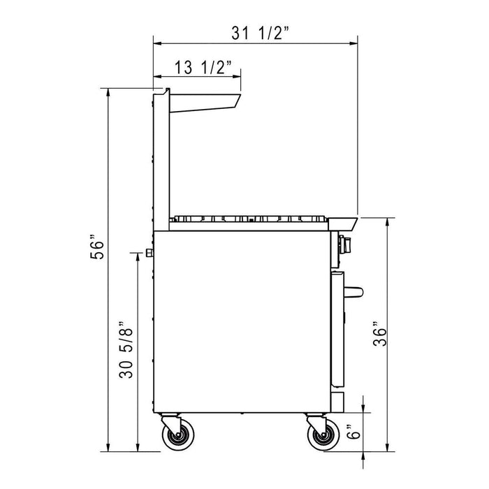 Dukers Gas Oven Range
