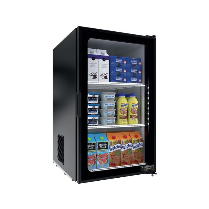 Kool-It LX-6RB 21" Countertop Refrigerator w/ Front Access - Swing Door, Black, 115v