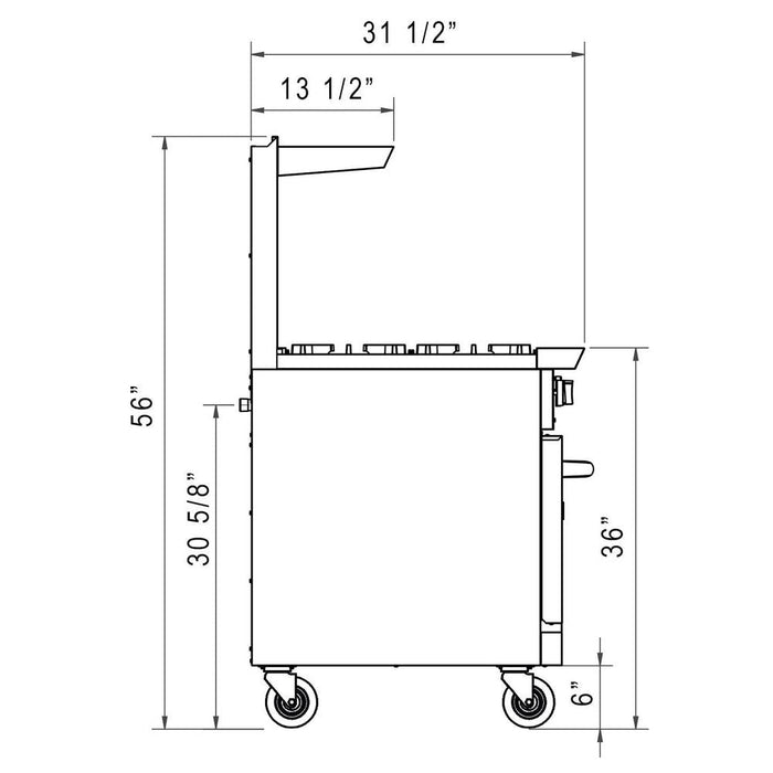 Dukers Gas Oven Range