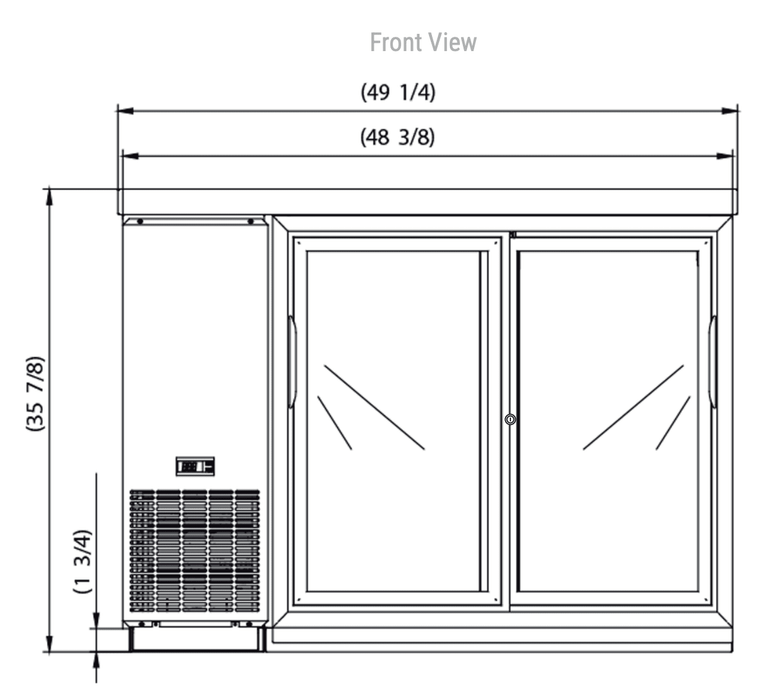 Dukers Bar & Beverage Cooler