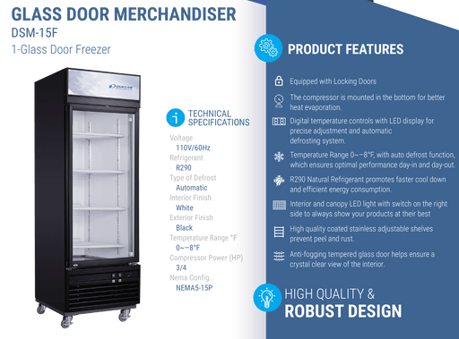 Dukers Freezer Merchandiser