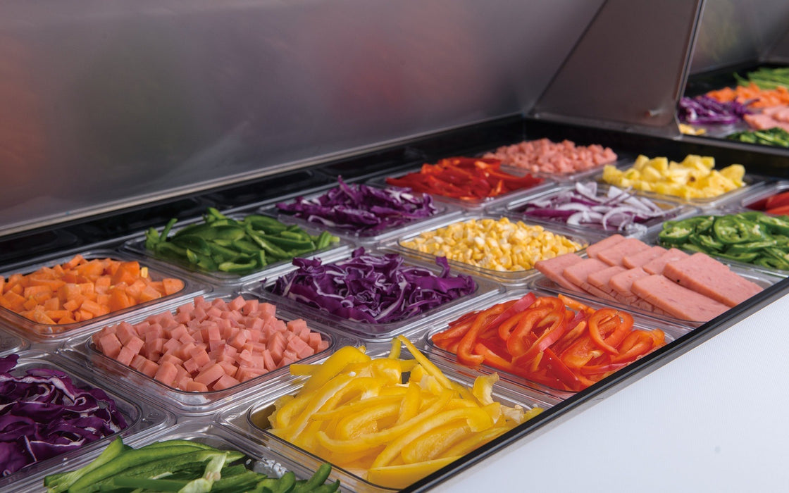Dukers Salad Prep Station Refrigerator