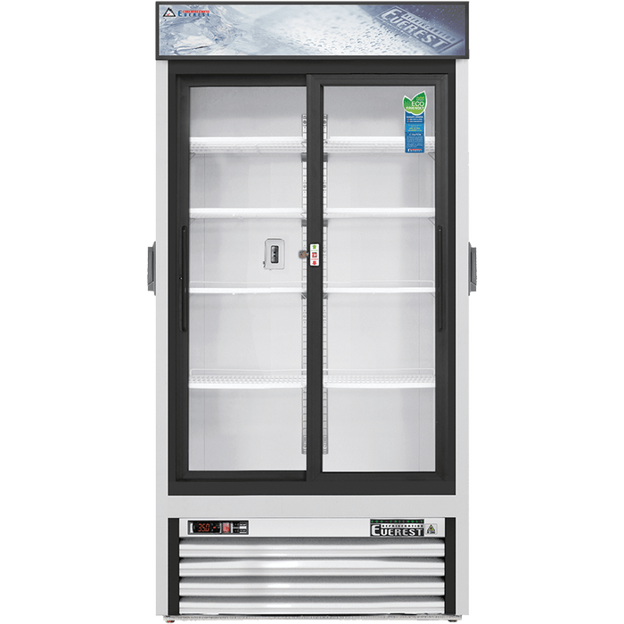 Everest EMGR33C 2 Door Chromatography Refrigerator Sliding Doors , 33 cu ft
