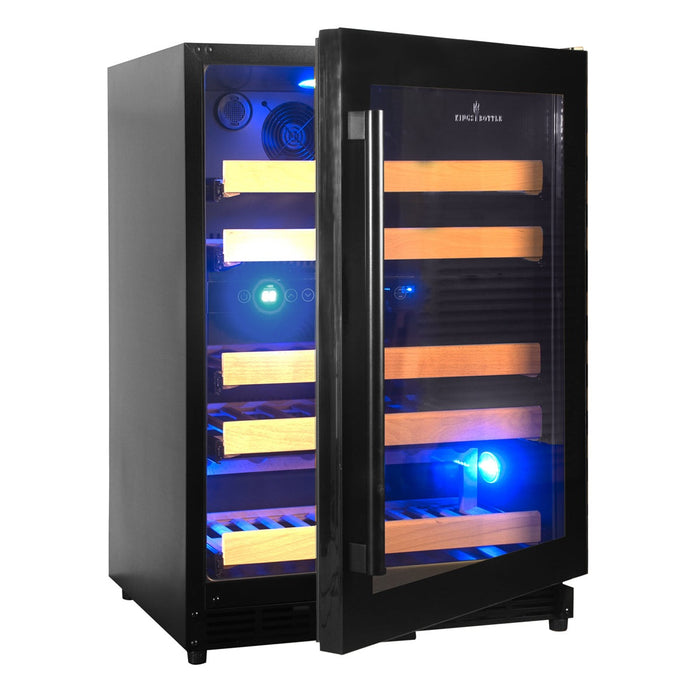 44 Bottles 24 Inch Under Counter Dual Zone Wine Cooler Drinks