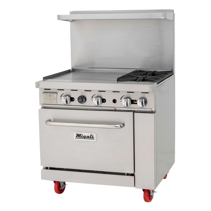 Migali Gas Ranges with Oven and Griddle