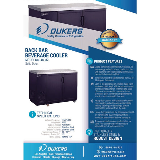 Dukers Bar & Beverage Cooler