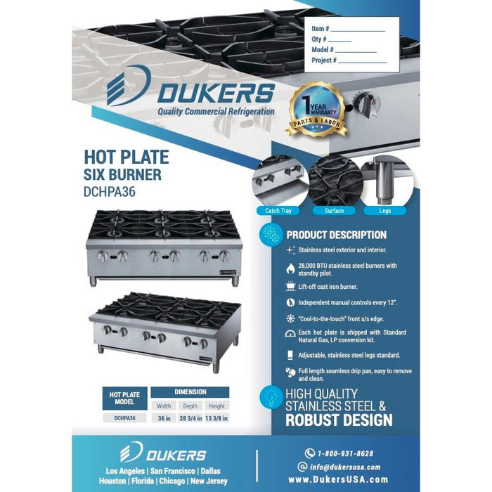 Dukers Hot Plate