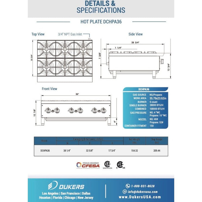 Dukers Hot Plate