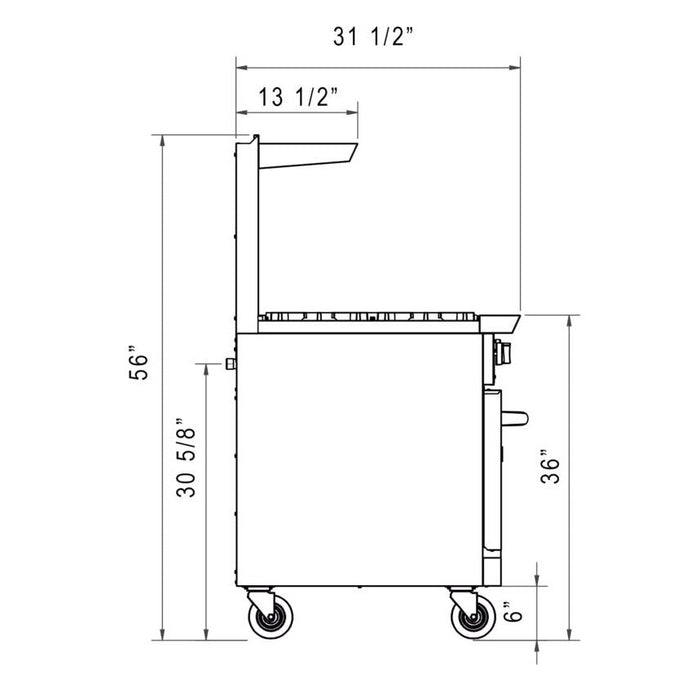 Dukers Range with Optional Griddle