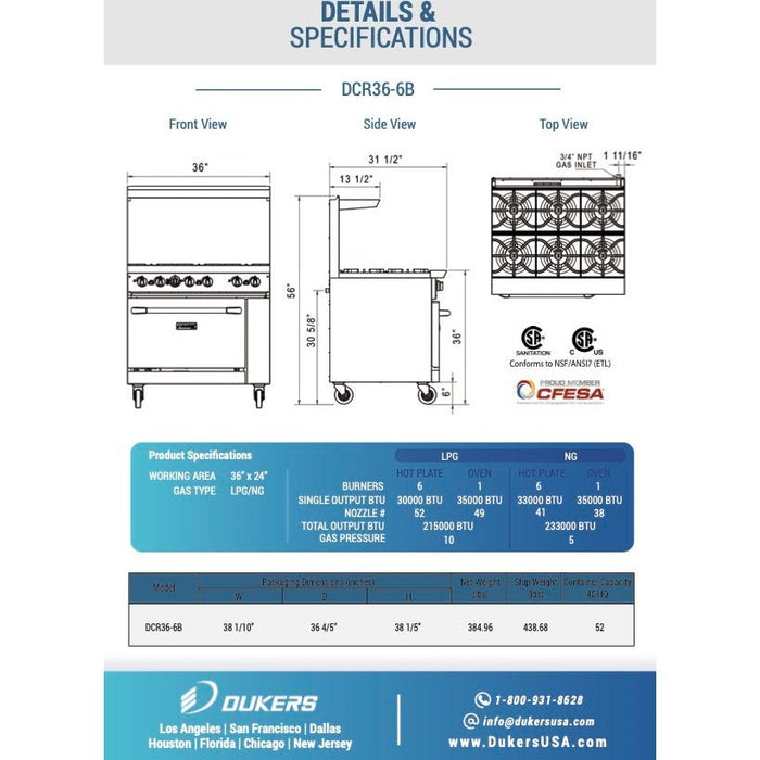 Dukers Range with Optional Griddle