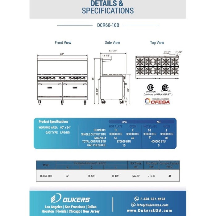 Dukers Range with Optional Griddle