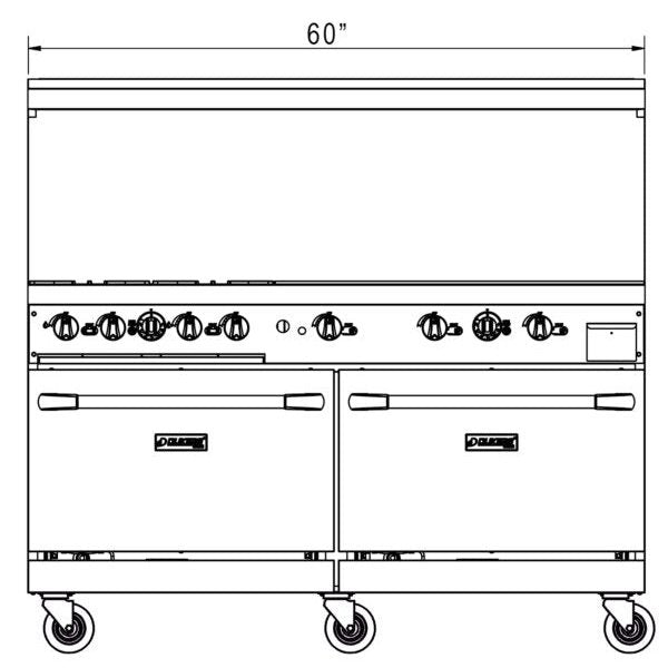 Dukers Range with Optional Griddle