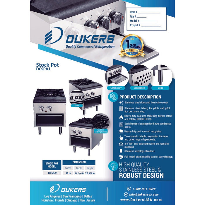 Dukers Stock Pot Range