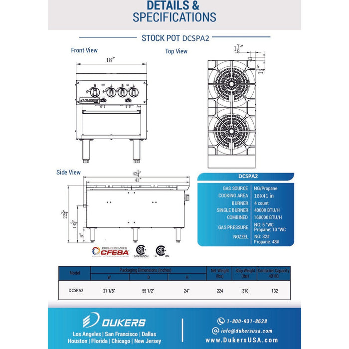 Dukers Stock Pot Range