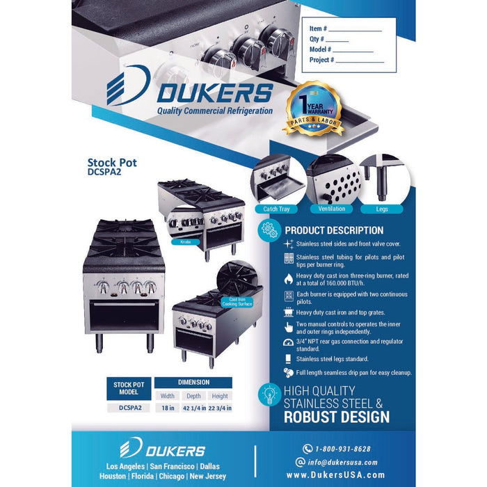 Dukers Stock Pot Range