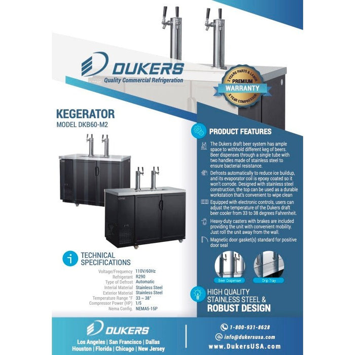 Dukers Double Tap Kegerator