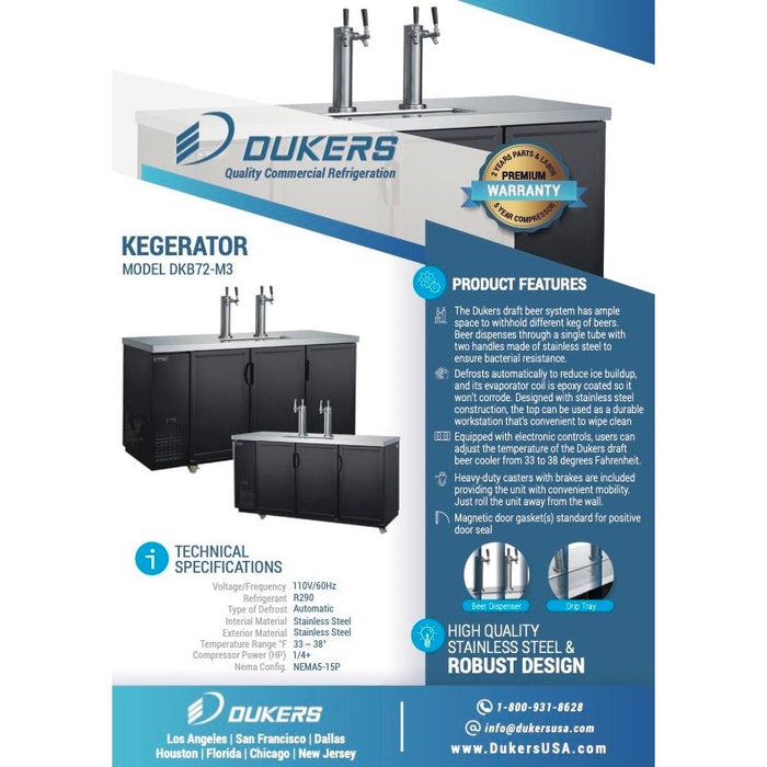 Dukers Double Tap Kegerator