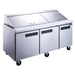 Dukers Commercial Food Prep Table with Optional Mega Top