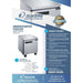 Dukers Undercounter Freezer in Stainless Steel