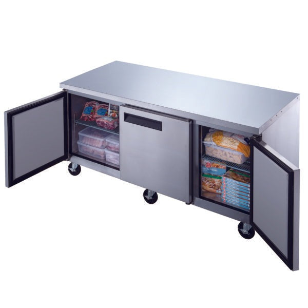 Dukers Undercounter Freezer in Stainless Steel