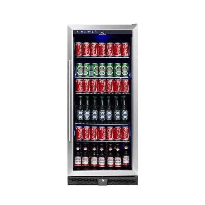 KingsBottle Beverage Refrigerator With Glass Door