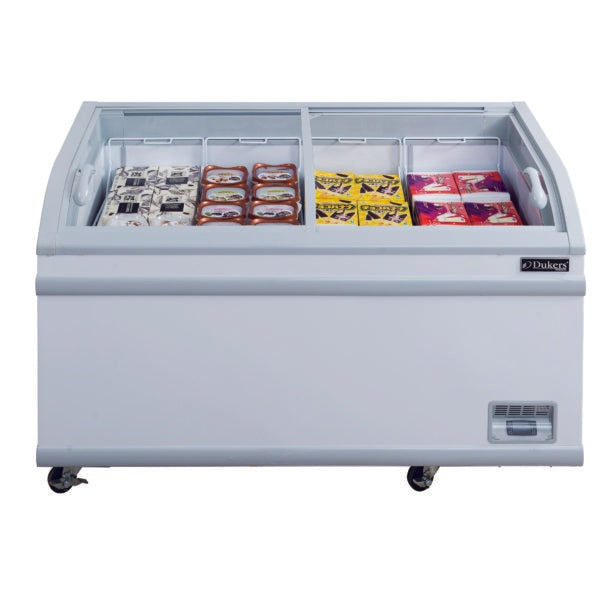 Dukers Commercial Chest Freezer in White