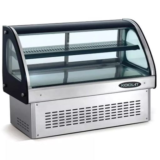 Kool-It KCD-36 35-2/5" Full Service Drop In Deli Case w/ Curved Glass - 2 Levels, 115v