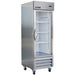 IKON IB27RG 26 4/5" One Section Reach In Refrigerator, 1 Right Hinge Glass Door, 115v